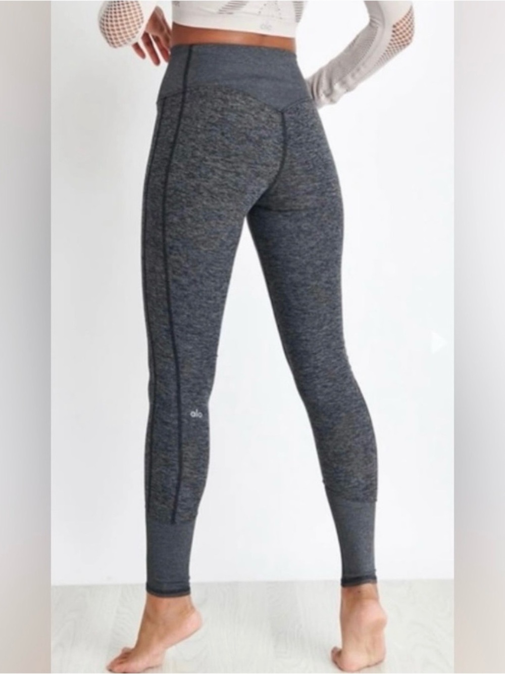 Alo Yoga Alosoft Lounge Legging Heathered Dark Grey